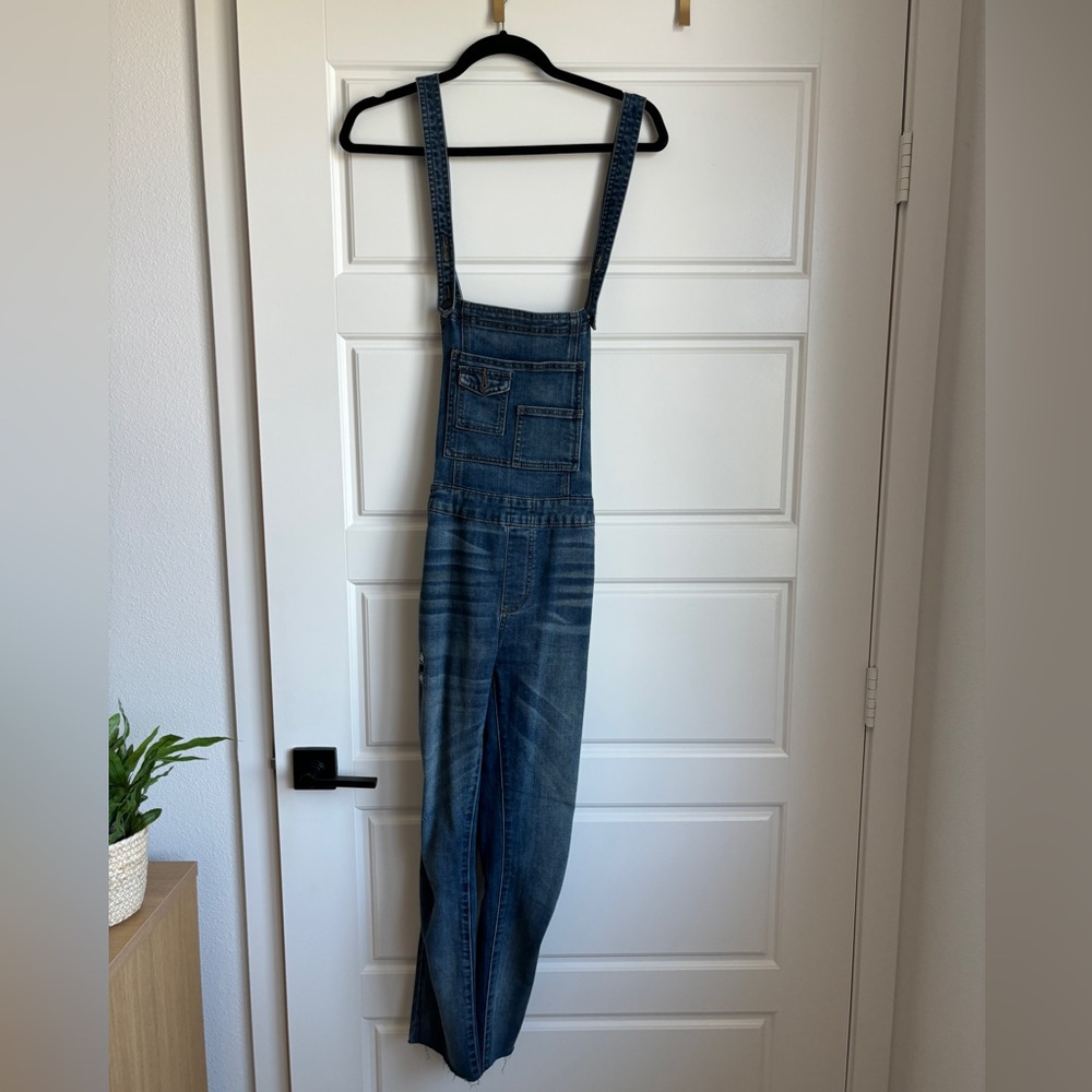 free people denim overalls